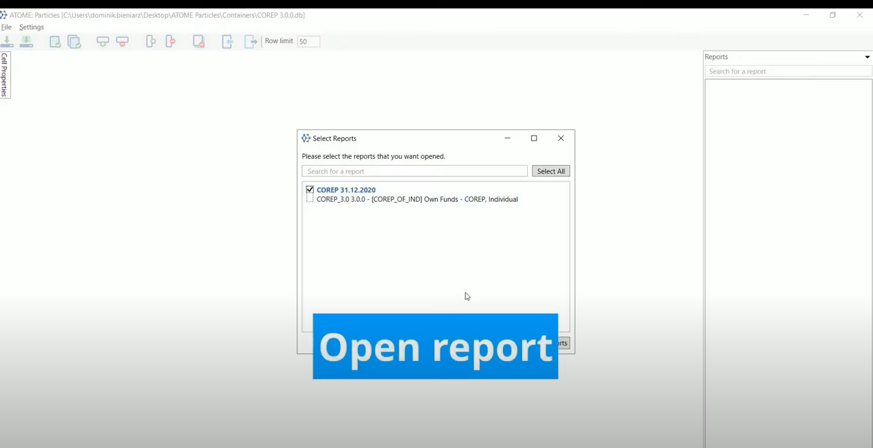 screenshot of ATOME Particles